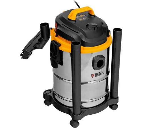 DENZEL SVC15, 1200 Вт, бак 15 л, шланг 2 м 28201