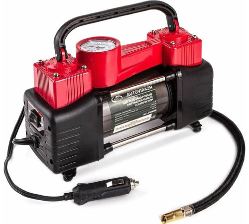 AUTOVIRAZH (AV-010888) двухцилиндровый 85 л/мин с манометром