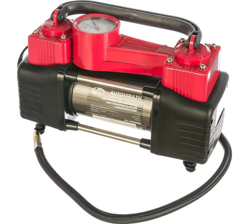AUTOVIRAZH (AV-010888) двухцилиндровый 85 л/мин с манометром