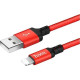 HOCO (6957531062899) X14 USB (m) - 8 Pin (m) 2.0m - красный/черный