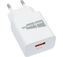 MORE CHOICE (4627151195285) NC52QCm 1USB 3.0A QC3.0 для micro USB быстрая зарядка White