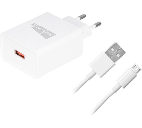 MORE CHOICE (4627151195285) NC52QCm 1USB 3.0A QC3.0 для micro USB быстрая зарядка White