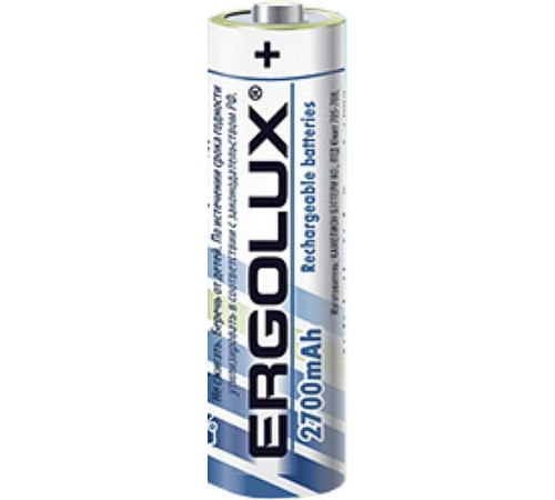 ERGOLUX (12445) AA-2700MAH NI-MH BL-2 (NHAA2700BL2, аккумулятор,1.2В)