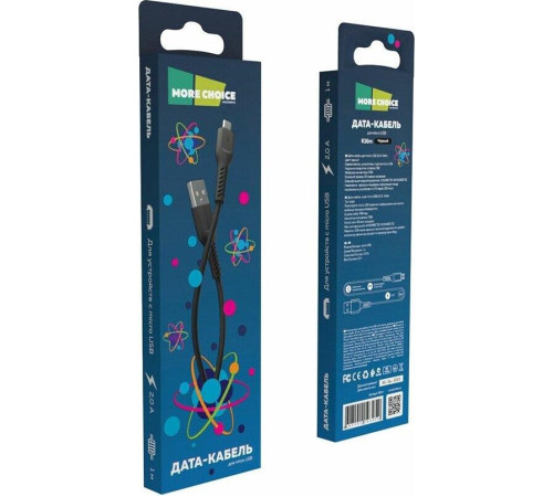 MORE CHOICE (4627151193052) K16m USB 2.0A для micro USB - 1м Black
