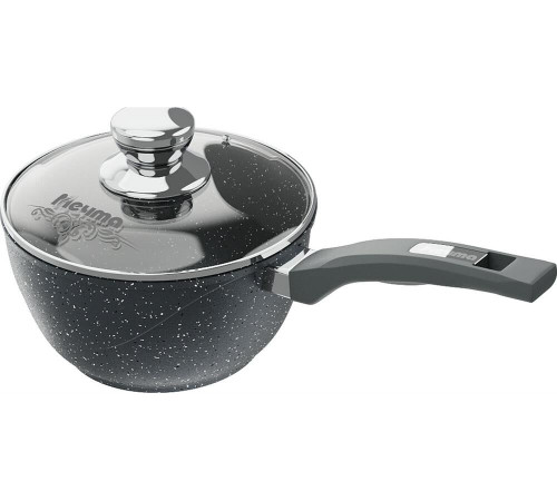 МЕЧТА 81701 Гранит 1,2л несъемная ручка стеклянная крышка