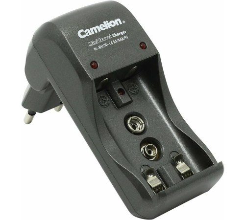 CAMELION (8181) BC-1001A TITANIUM (BC-1001A, ЗУ для 2хAA, AAA или 1X9V, 200мА, складная вилка, таймер )