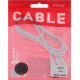 SMARTBUY (iK-3112ERG white) TYPE C кабель в рез.оплет. GEAR, 1м. мет.након.,<2А, бел.