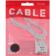 SMARTBUY (iK-3112ERG white) TYPE C кабель в рез.оплет. GEAR, 1м. мет.након.,<2А, бел.