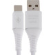 SMARTBUY (iK-3112ERG white) TYPE C кабель в рез.оплет. GEAR, 1м. мет.након.,<2А, бел.