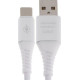 SMARTBUY (iK-3112ERG white) TYPE C кабель в рез.оплет. GEAR, 1м. мет.након.,<2А, бел.