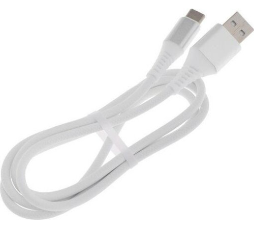 SMARTBUY (iK-3112ERG white) TYPE C кабель в рез.оплет. GEAR, 1м. мет.након.,<2А, бел.