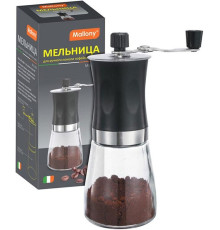 MALLONY Мельница для ручного помола кофейных зерен, серия Mulino, р-р 6,6*18 см (004681)
