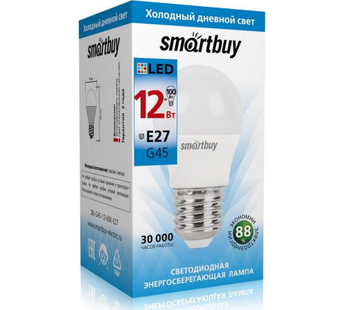 SMARTBUY (SBL-G45-12-60K-E27) 12W/6000/E27