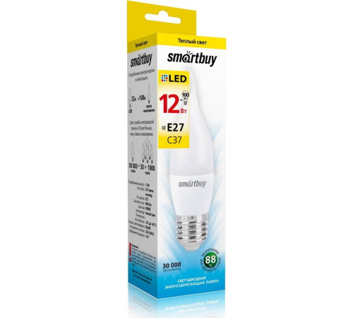 SMARTBUY (SBL-C37Can-12-30K-E27) 12W/3000/E27