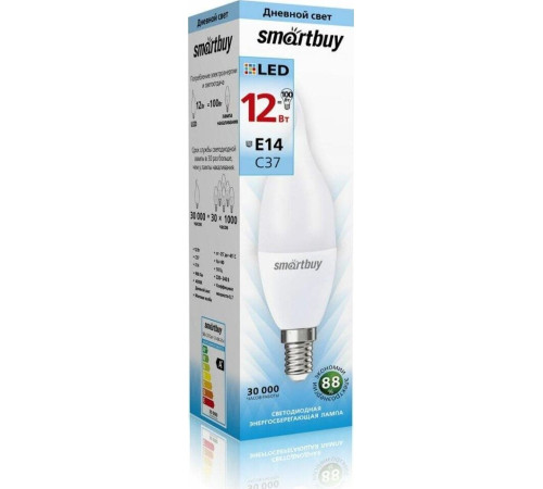 SMARTBUY (SBL-C37Can-12-40K-E14) 12W/4000/E14