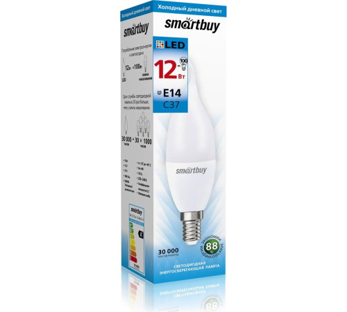 SMARTBUY (SBL-C37Can-12-60K-E14) 12W/6000/E14