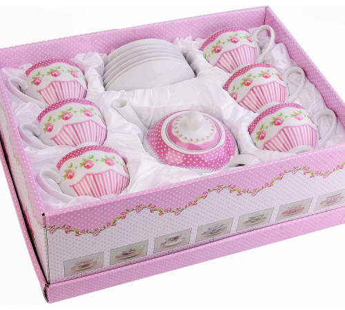 LORAINE 30876 Чайный сервиз 13пр с чайником 1л LR (х4)