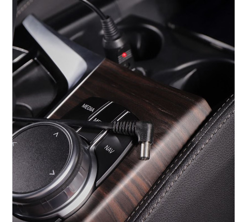 Автомобильное зарядное устройство REXANT (16-0234) Автозарядка с индикатором (разъем 2.5х5.5) (АЗУ) шнур спираль 1.5 м REXANT