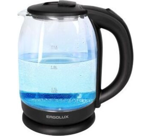 ERGOLUX ELX-KG05-C02 стеклянный черный,1.8л.