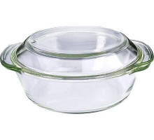 LORAINE 29698 Кастрюля с крышкой стекло 1 л LR (х6)