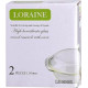 LORAINE 29698 Кастрюля с крышкой стекло 1 л LR (х6)
