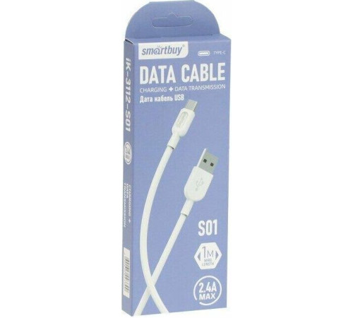 SMARTBUY (iK-3112-S01w) S01 Type C белый, 2.4 А, 1 м