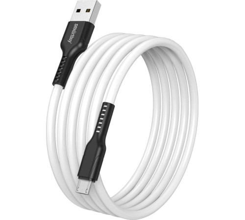 SMARTBUY (iK-12-S21bw) S21 MicroUSB белый, 2.4 А, сил., 1 м