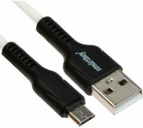 SMARTBUY (iK-12-S21bw) S21 MicroUSB белый, 2.4 А, сил., 1 м
