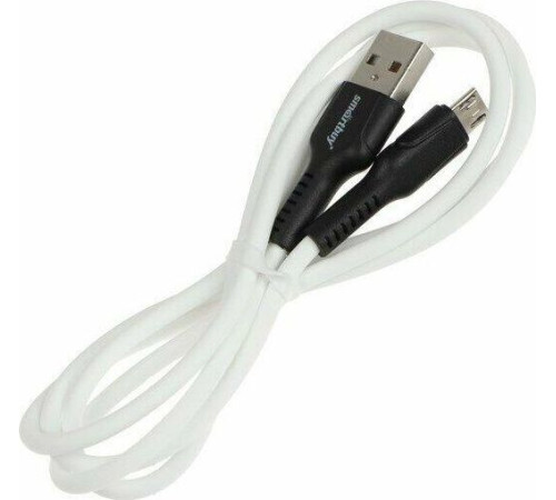 SMARTBUY (iK-12-S21bw) S21 MicroUSB белый, 2.4 А, сил., 1 м