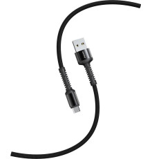 SMARTBUY (iK-12-S26b) S26 MicroUSB черный.,3 А,QC,нейл.,1м