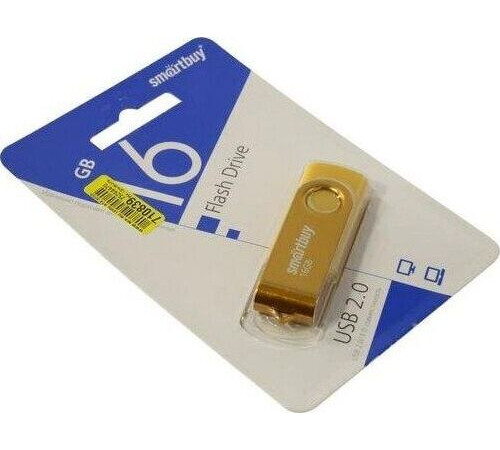 SMARTBUY (SB016GB2TWY) UFD 2.0 016GB Twist Yellow желтый