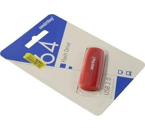 SMARTBUY (SB064GB2SCR) UFD 2.0 064GB Scout Red красный