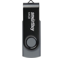 SMARTBUY (SB064GB2TWK) UFD 2.0 064GB Twist Black черный