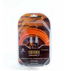 EDGE EDC-RS502 межблочный 5м красный/черный (упак.:1шт)