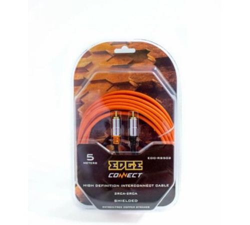 EDGE EDC-RS502 межблочный 5м красный/черный (упак.:1шт)