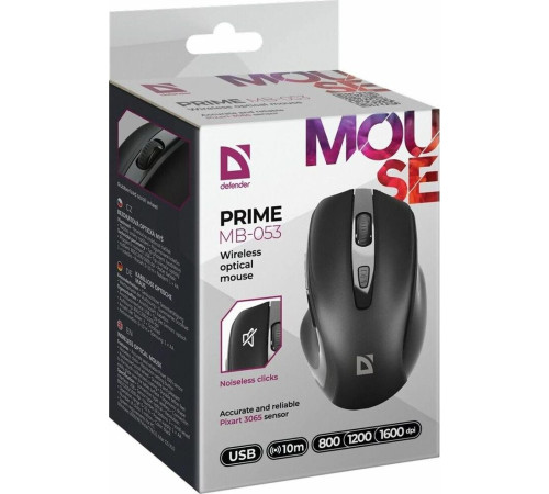мышь DEFENDER (52053) Prime MB-053 черный