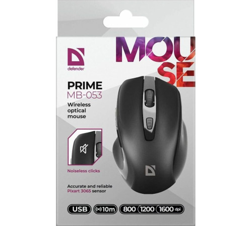 мышь DEFENDER (52053) Prime MB-053 черный