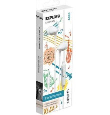 EXPLOYD (EX-HP-1476) 3.5mm/белый/1.2М/Easy