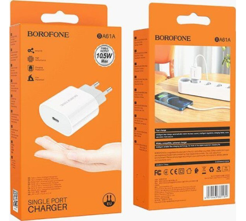 BOROFONE (6974443381139) BA61A Origin Port Type C (белый)