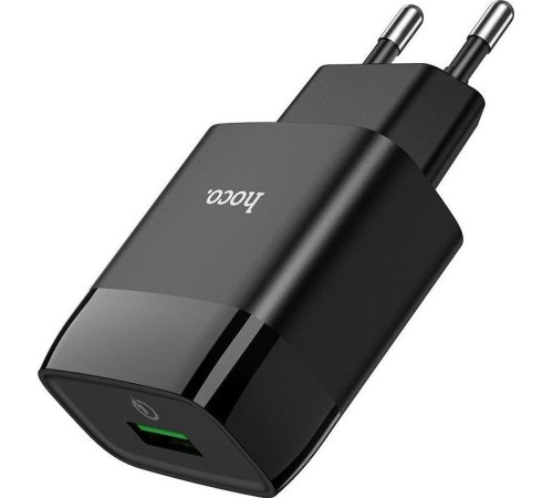 HOCO (6931474732507) СЗУ HOCO C72Q Glorious single port charger черный