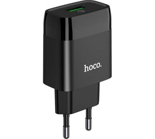 HOCO (6931474732507) СЗУ HOCO C72Q Glorious single port charger черный