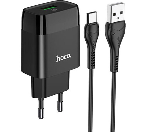 HOCO (6931474732507) СЗУ HOCO C72Q Glorious single port charger черный