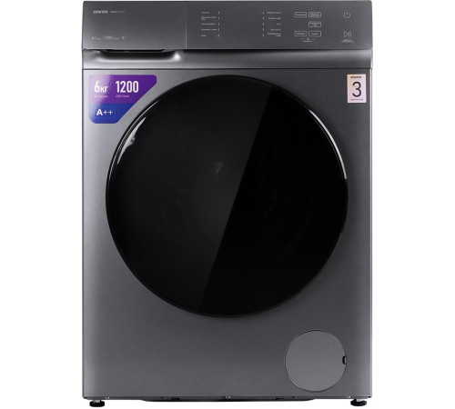 Стиральная машина Centek CT-1971 (серый) 1200 / 6кг / 42см / 10пр / LED-Дисп/Очистка барабана / A++