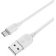 BOROFONE (6957531090014) BX14 USB (m)-microUSB (m) 2.0m - белый