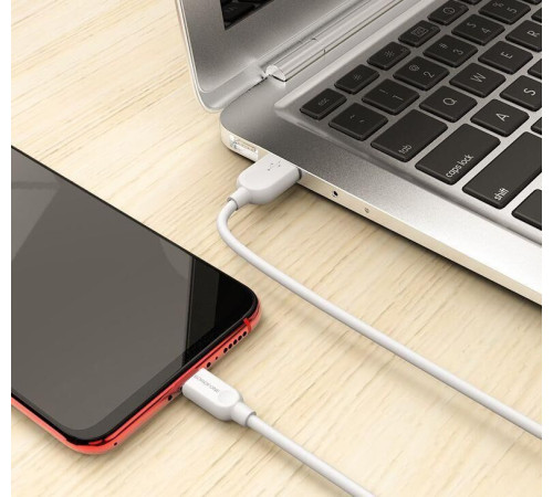 BOROFONE (6957531090014) BX14 USB (m)-microUSB (m) 2.0m - белый
