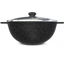 НЕВА МЕТАЛЛ ПОСУДА 186845сф а/пр литой 4,5л стекл/кр Черный гранит