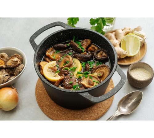 НЕВА МЕТАЛЛ ПОСУДА 186660 а/пр литая 6,0л стекл/кр Черный гранит