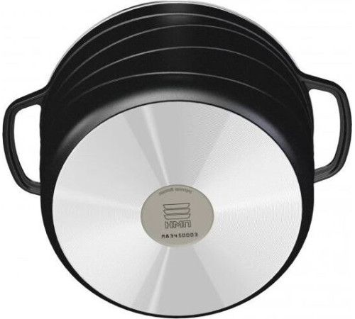 НЕВА МЕТАЛЛ ПОСУДА 186660 а/пр литая 6,0л стекл/кр Черный гранит