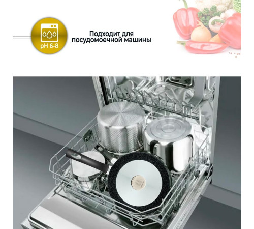 НЕВА МЕТАЛЛ ПОСУДА GL2118Y а/пр литая 18см Готовить легко stone