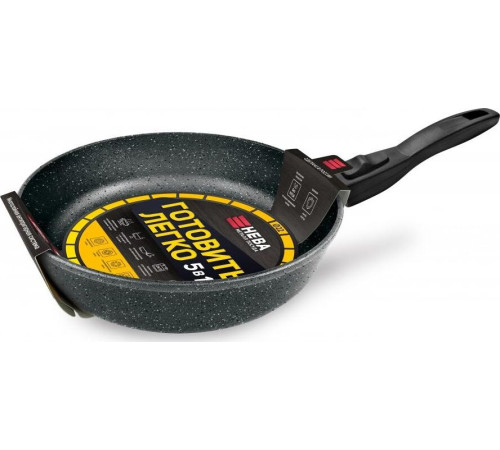 НЕВА МЕТАЛЛ ПОСУДА GL2022 а/пр литая 22см съемн/руч Готовить легко stone